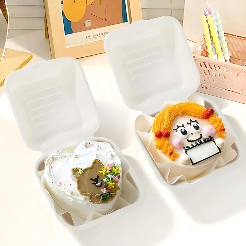 100 ENVASE DESECHABLES CONTENEDOR DE ALIMENTOS COMPOSTABLES BANDEJAS DESECHABLES COMIDA ENVASES COMI - 7