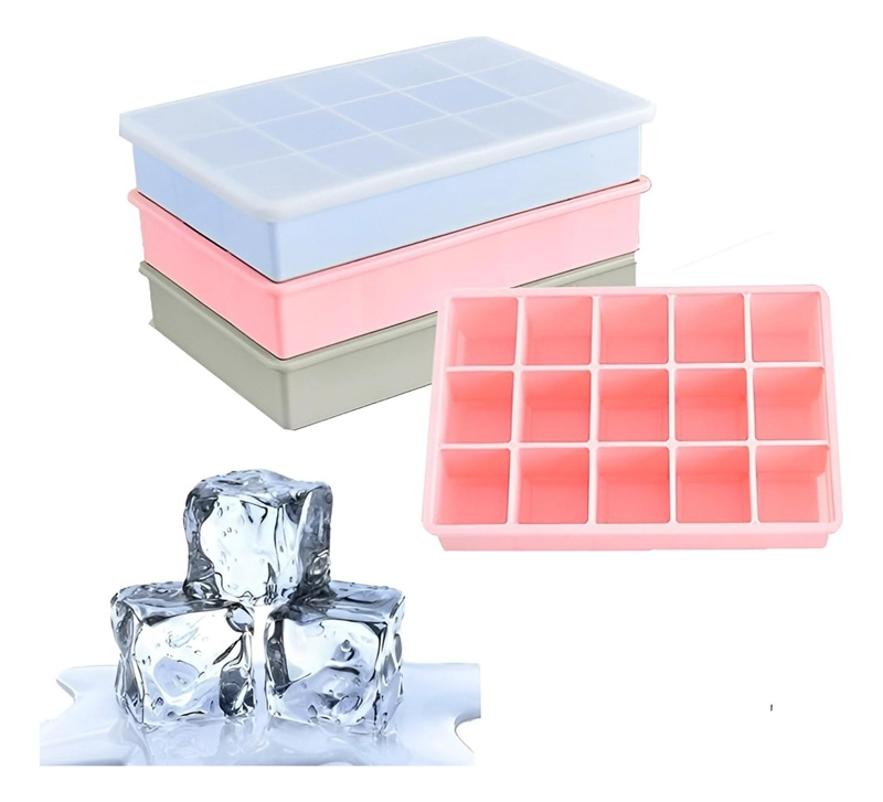 CUBETAS SILICONA CUBETERA SILICONA CUBETAS HIELO C/TAPA 15C - 5