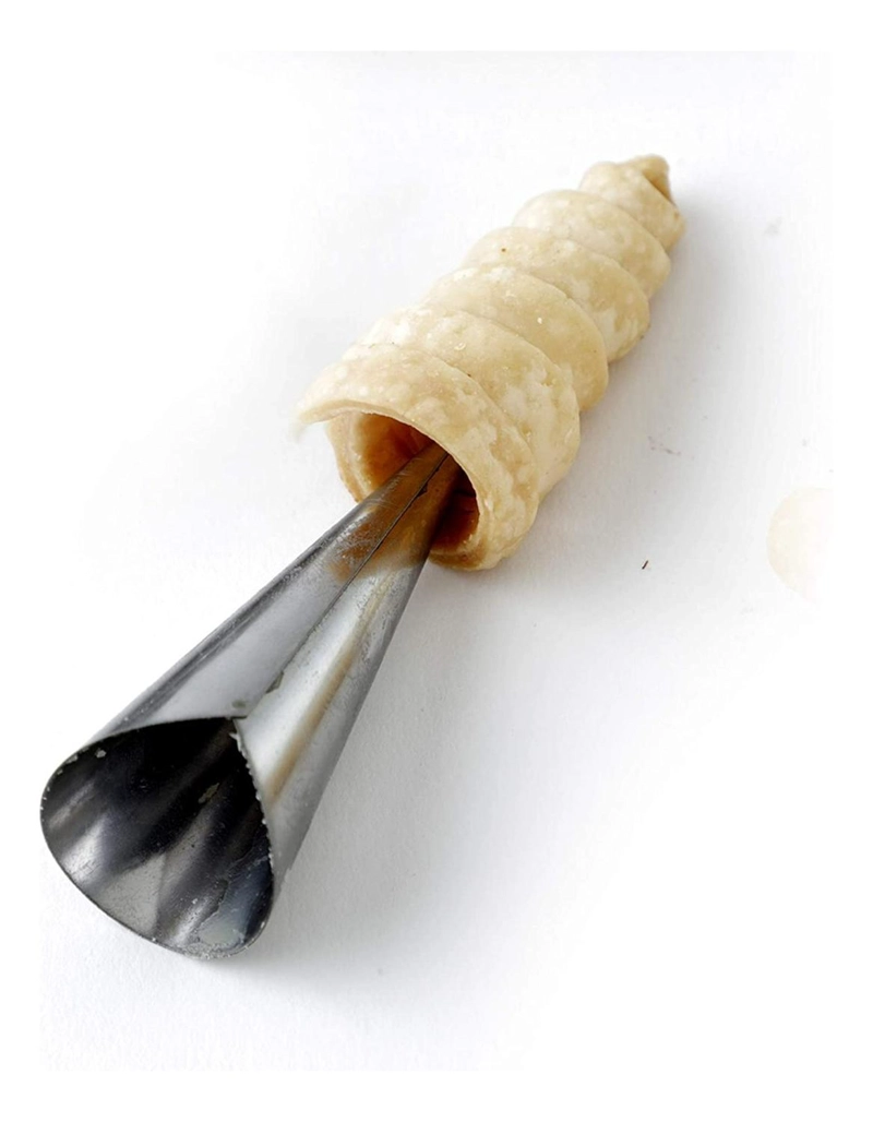PACK X12 CONO MOLDE PARA CANNOLI CACHITO CROISSANT PAN DANES GRIS - 4