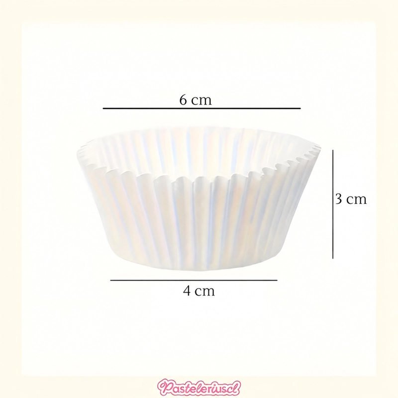 100 CAPSULAS PARA HORNEAR 6CM + MOLDE MUFFIN MINI 24 CUPCAKE MULTICOLOR - 3