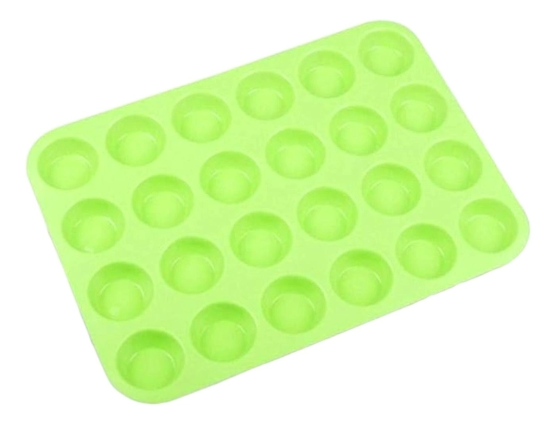 100 CAPSULAS PARA HORNEAR 6CM + MOLDE MUFFIN MINI 24 CUPCAKE MULTICOLOR - 9