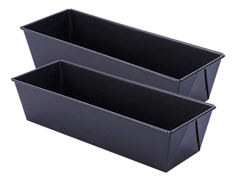 MOLDE RECTANGULAR ANTIADHERENTE TEFLON PARA PAN Y QUEQUE 30CM PASTELERIA CL GRIS - 1
