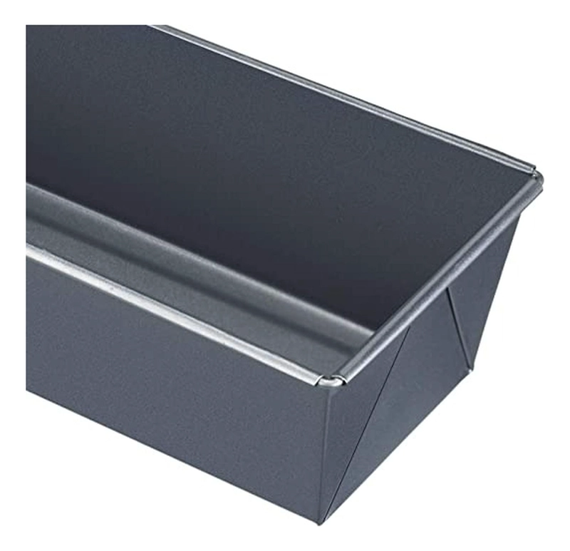 MOLDE RECTANGULAR ANTIADHERENTE TEFLON PARA PAN Y QUEQUE 30CM PASTELERIA CL GRIS - 4