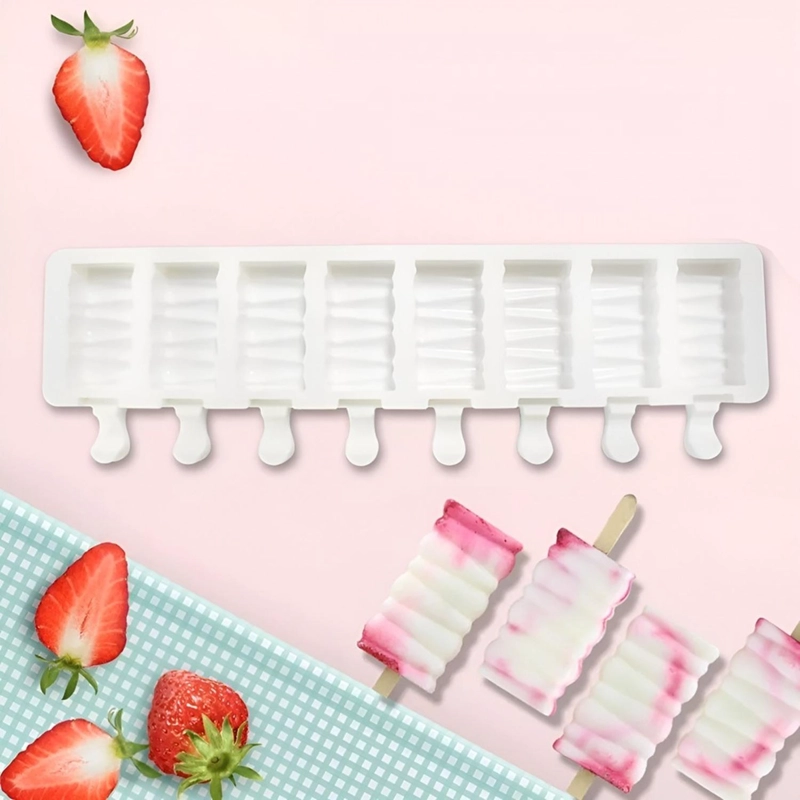 MOLDES DE SILICONA PARA HELADOS MOLDE PALETAS HELADO 8C 446 - 2
