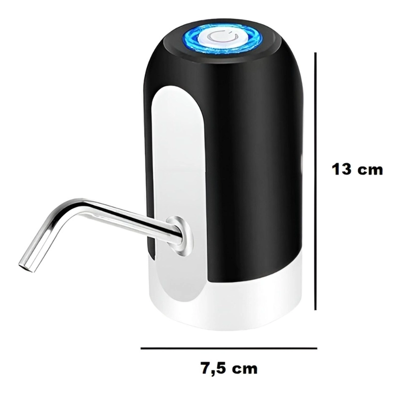 BOMBA DISPENSADOR USB AGUA ELECTRONICO RECARGABLE BOTELLON BLANCO - 3