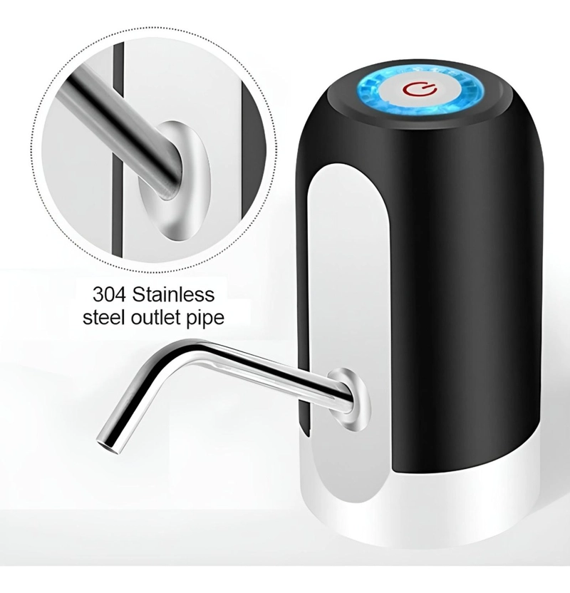 BOMBA DISPENSADOR USB AGUA ELECTRONICO RECARGABLE BOTELLON BLANCO - 4
