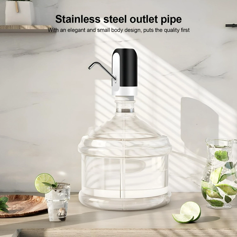 BOMBA DISPENSADOR USB AGUA ELECTRONICO RECARGABLE BOTELLON BLANCO - 5