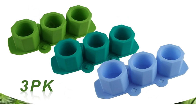 X3 MOLDES DE SILICONA MACETA MOLDE PARA YESO MOLDE PARA VELA AL AZAR - 6