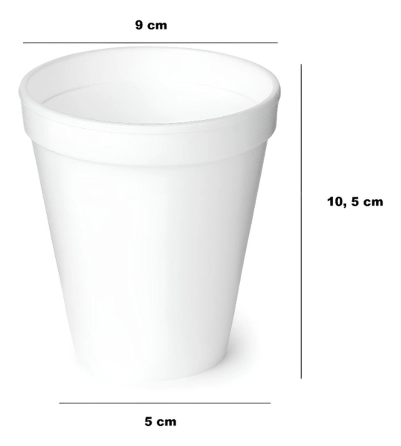 50 VASOS DESECHABLES PLUMAVIT TERMICO VASO CAFE 10OZ 296ML BLANCO 8983 - 3