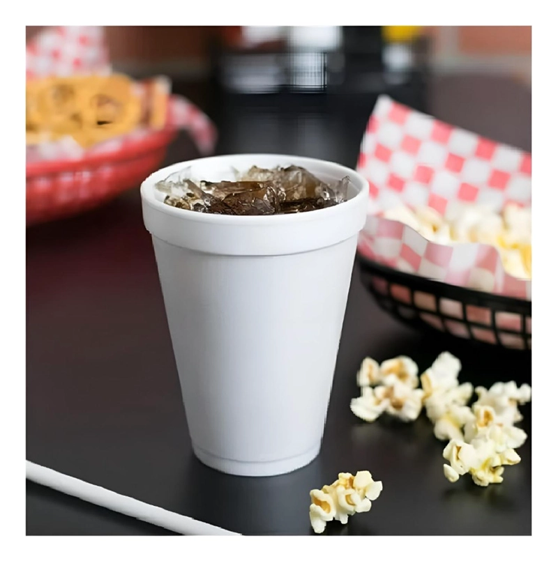50 VASOS DESECHABLES PLUMAVIT TERMICO VASO CAFE 10OZ 296ML BLANCO 8983 - 6