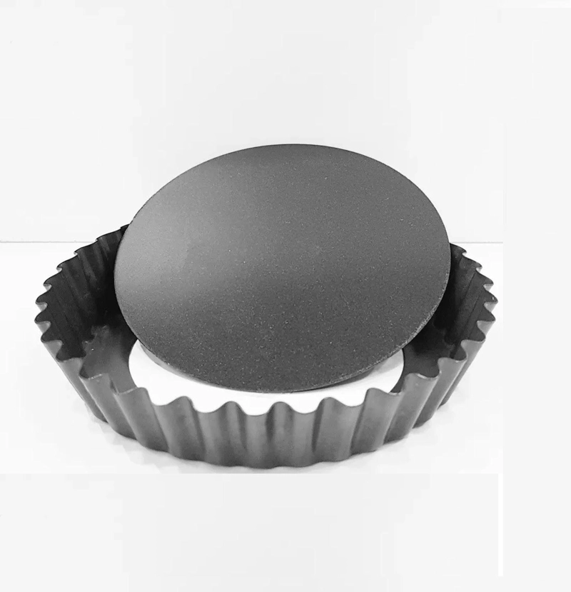 PACK X6 MOLDES TARTALETA DESMONTABLE TARTA INDIVIDUAL 12CM GRIS CLARO - 3
