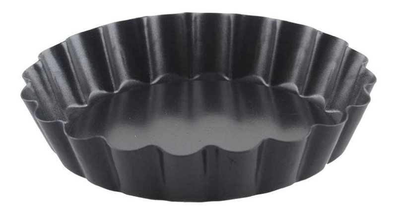 PACK X6 MOLDES TARTALETA DESMONTABLE TARTA INDIVIDUAL 12CM GRIS CLARO - 5