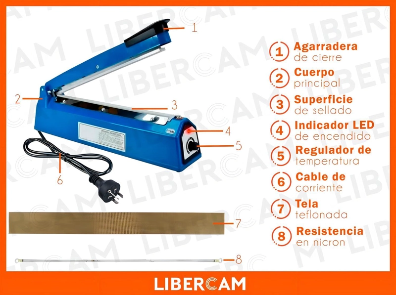 SELLADOR DE BOLSA SELLADORA MAQUINA SELLADORA SELLADORA 30CM - 5
