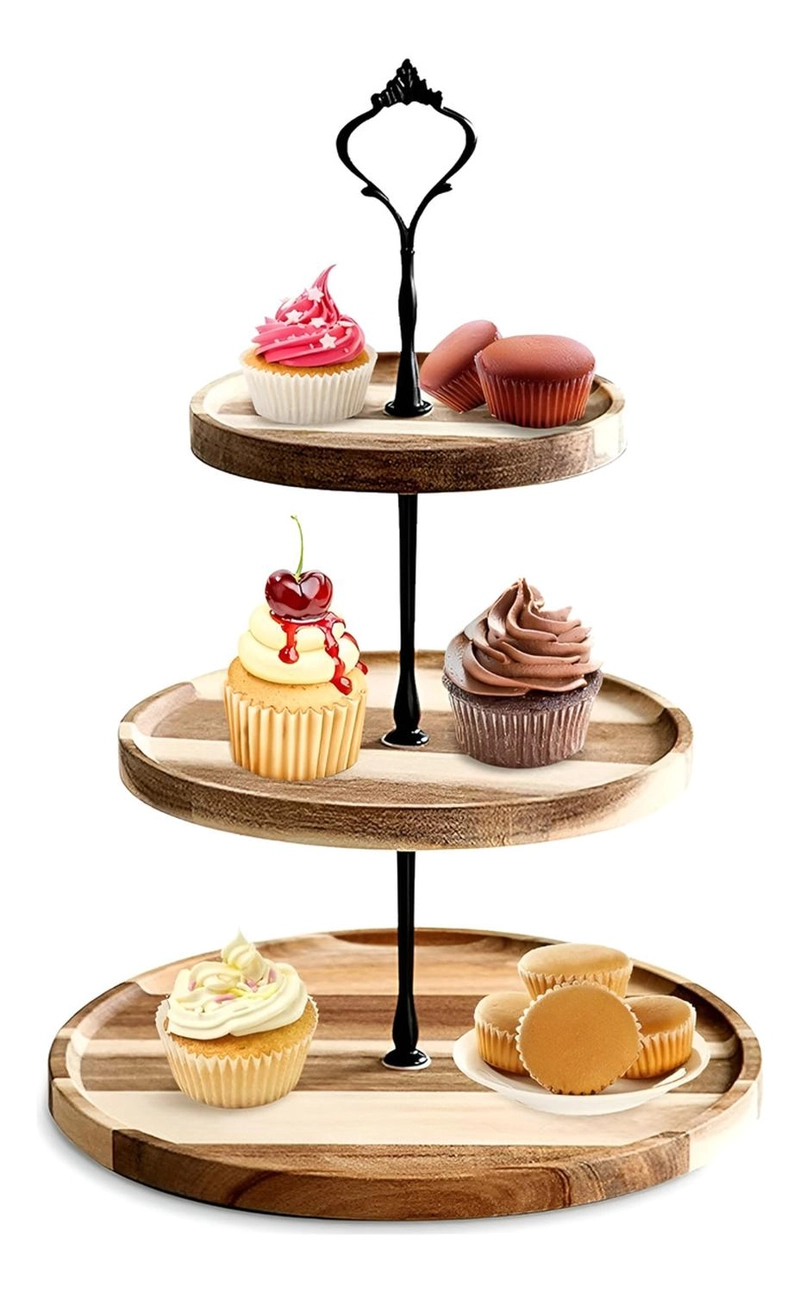 PORTA CUPCAKES BASE PARA CUPCAKES ALZADORES CANDY BAR 3NIV - 1