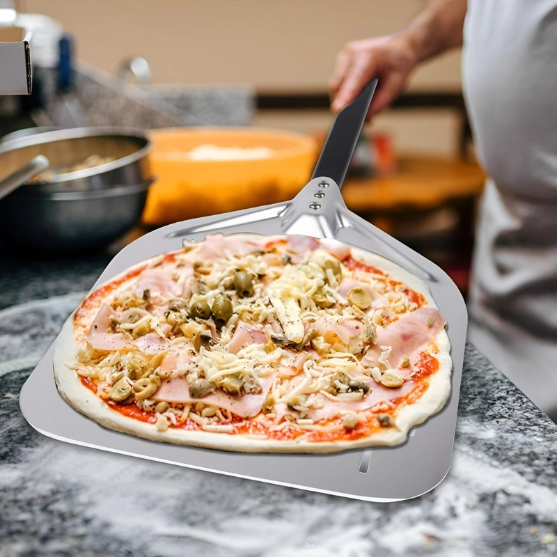 PALA DE PIZZA ESPATULA PIZZA PALA PARA PIZZA PERFORADA 35CM - 2