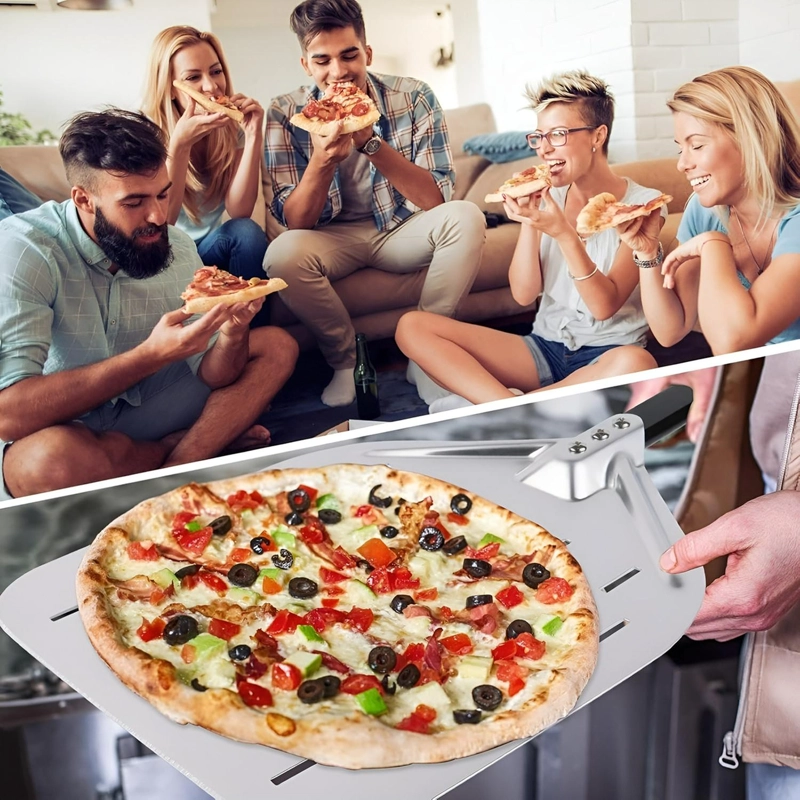 PALA DE PIZZA ESPATULA PIZZA PALA PARA PIZZA PERFORADA 35CM - 5