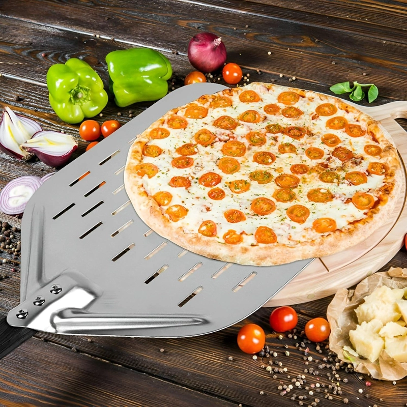 PALA DE PIZZA ESPATULA PIZZA PALA PARA PIZZA PERFORADA 35CM - 6