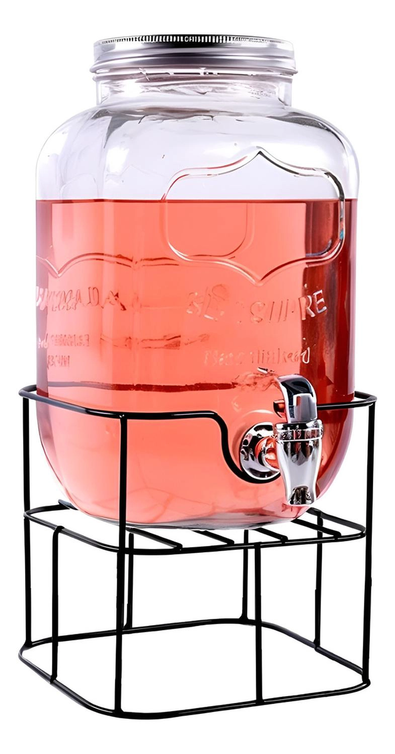 DISPENSADOR DE JUGOS DISPENSADOR BEBIDAS CON ATRIL JARRA 8L - 1