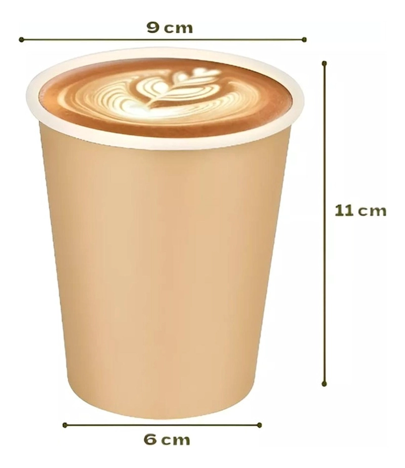 VASO KRAFT VASOS PARA CAFE VASO PAPEL KRAFT C/TAPA 12OZ - 3