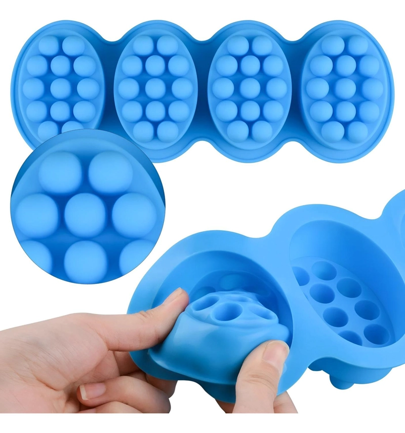 MOLDES SILICONA MOLDE DE SILICONA JABON MOLDE JABON 4REDONDO - 5