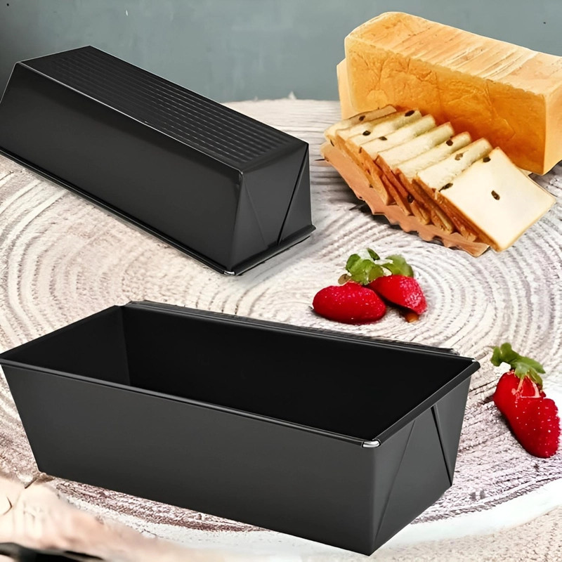 PACK X4 MOLDE PAN MOLDE PARA PAN DE MOLDE RECTANGULAR 35CM GRIS - 2