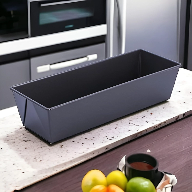 PACK X4 MOLDE PAN MOLDE PARA PAN DE MOLDE RECTANGULAR 35CM GRIS - 7