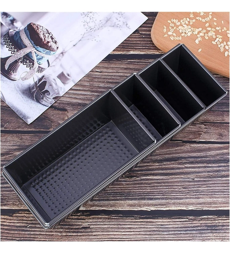 PACK X10 MOLDE PAN MOLDE PARA PAN DE MOLDE RECTANGULAR 30CM GRIS - 8