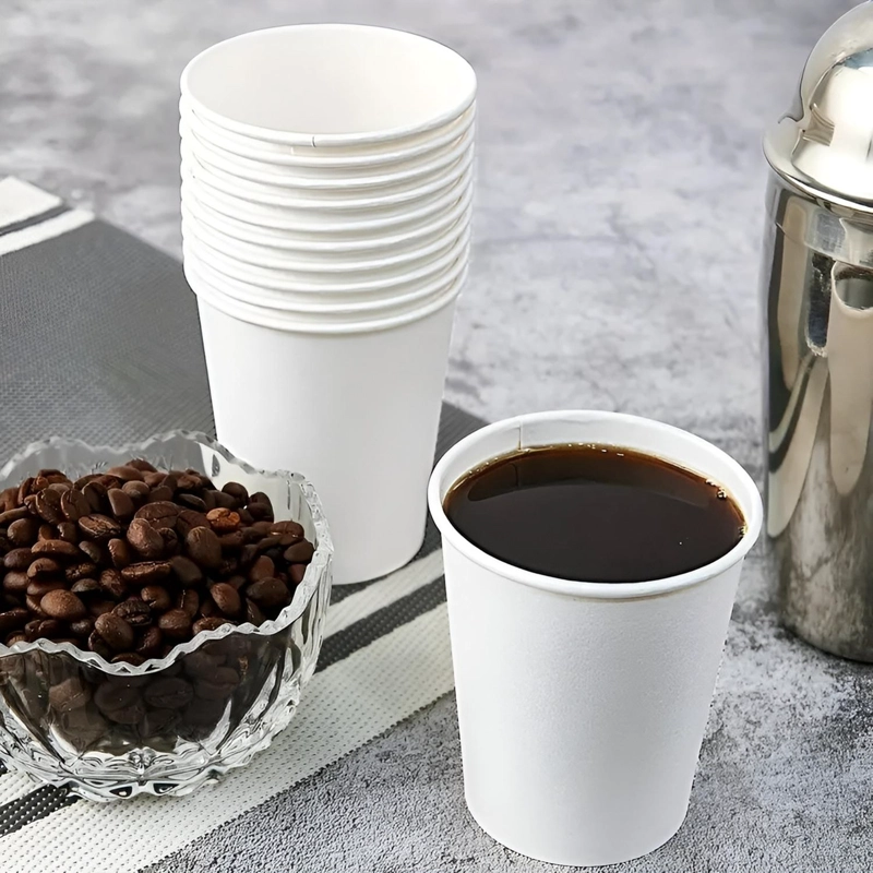 150 VASOS PARA CAFE VASOS POLIPAPEL C/TAPA+MANGA 10OZ/ 296ML VASOS DESECHABLES CAFE  VASOS PARA CAFE - 4