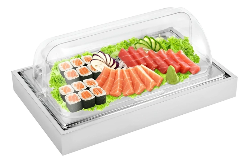 BANDEJAS ACERO INOXIDABLE RECTANGULAR BANDEJA AUTOSERVICIO - 1