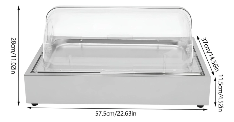 BANDEJAS ACERO INOXIDABLE RECTANGULAR BANDEJA AUTOSERVICIO - 3