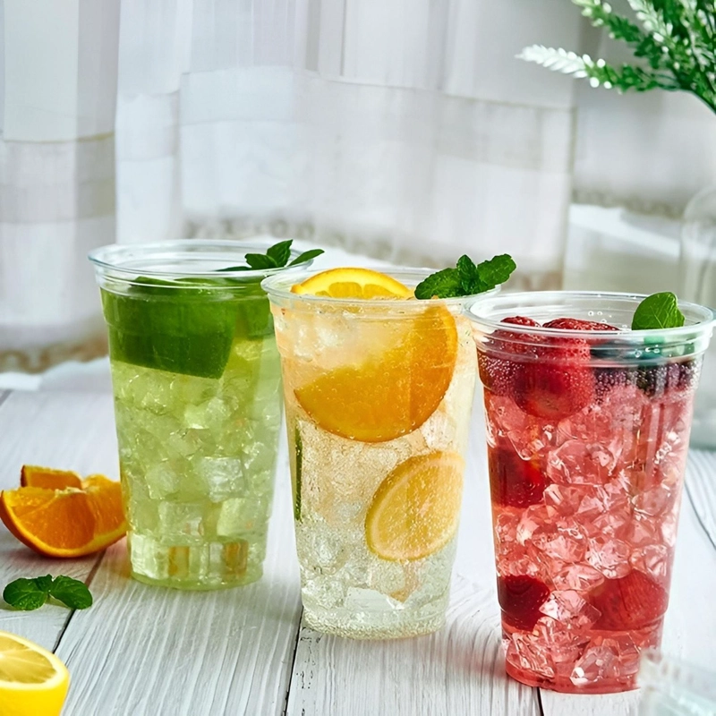 200 VASO PLASTICO DESECHABLE VASOS TRANSPARENTES 500ML TRANSPARENTE - 7