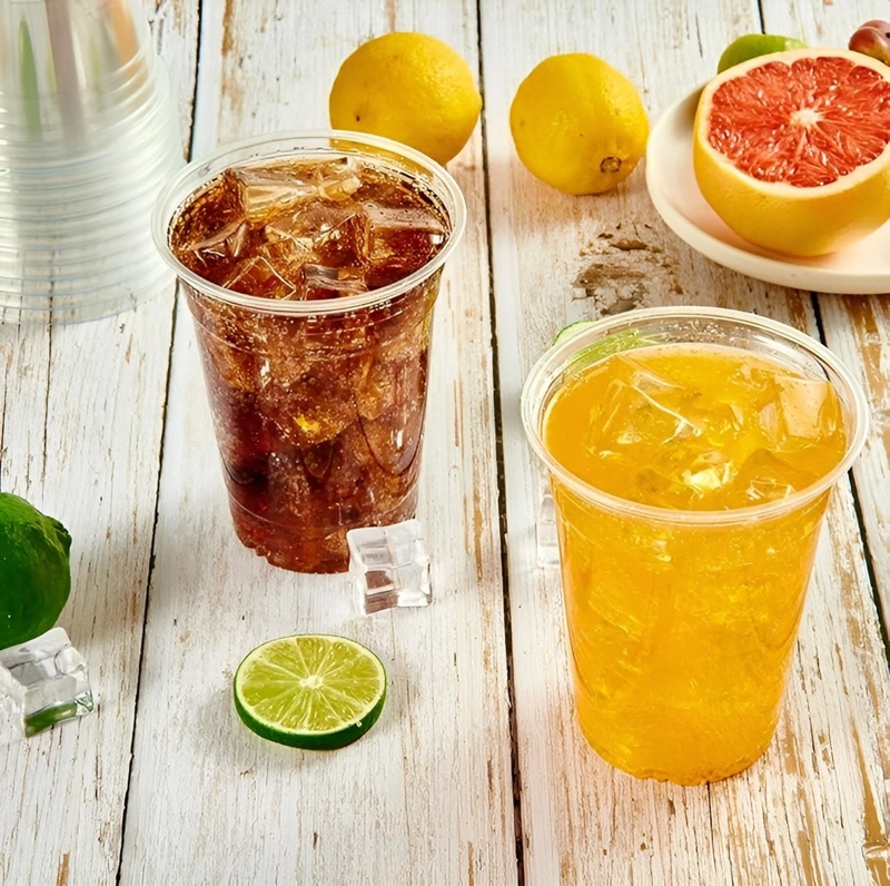 200 VASO PLASTICO DESECHABLE VASOS TRANSPARENTES 500ML TRANSPARENTE - 9