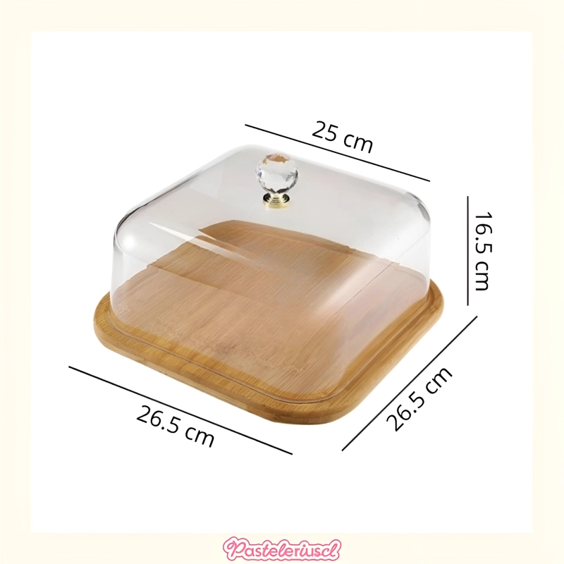PORTA TORTA PORTA CUPCAKE BASE PARA TORTA 25CM SOPORTE TORTA VITRINA PARA POSTRES - 3