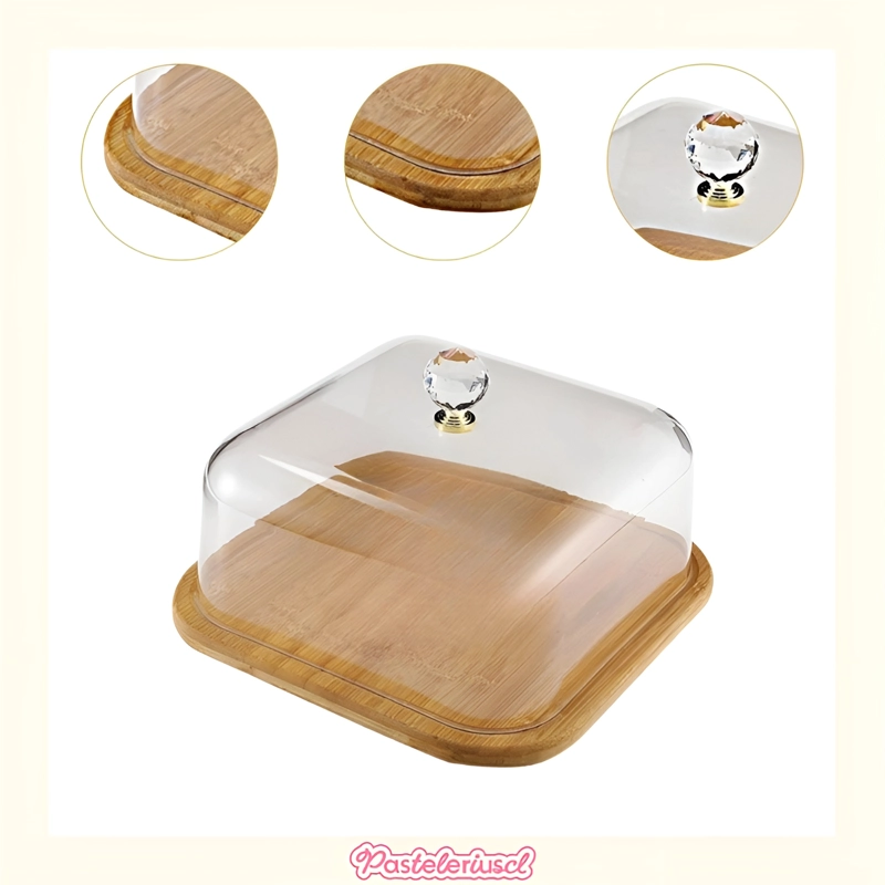PORTA TORTA PORTA CUPCAKE BASE PARA TORTA 25CM SOPORTE TORTA VITRINA PARA POSTRES - 5
