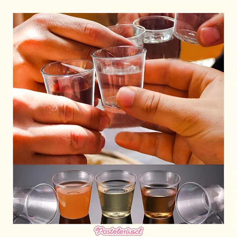 50 VASOS PLASTICOS VASOS POSTRE VASOS ACRILICOS POSTRES 2OZ/60ML - 2