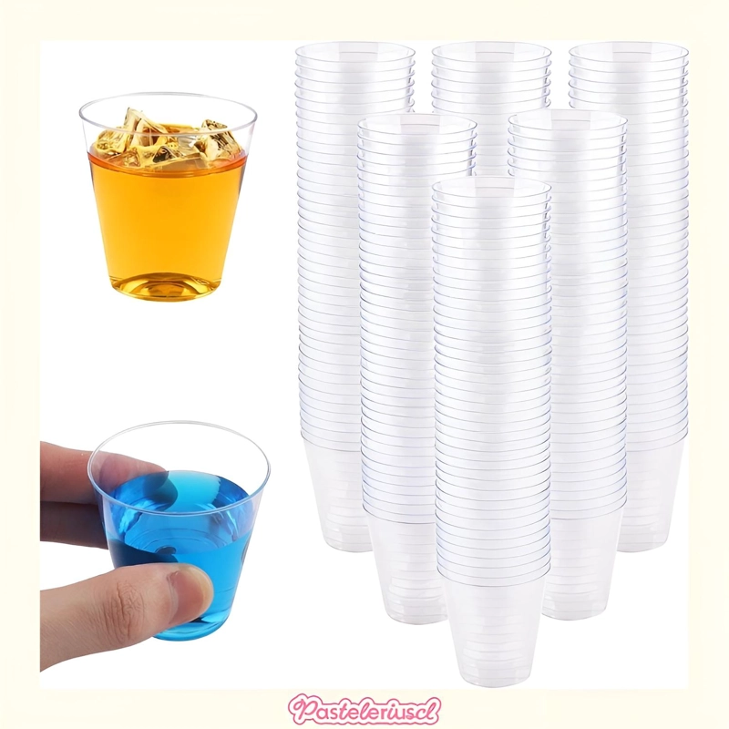 50 VASOS PLASTICOS VASOS POSTRE VASOS ACRILICOS POSTRES 2OZ/60ML - 6