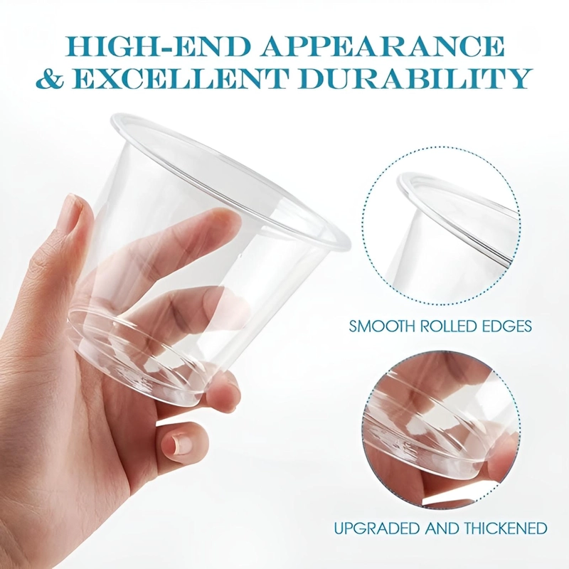 150 VASOS PLASTICOS VASOS DESECHABLES VASO PEQUEÑO 5OZ 148ML - 5