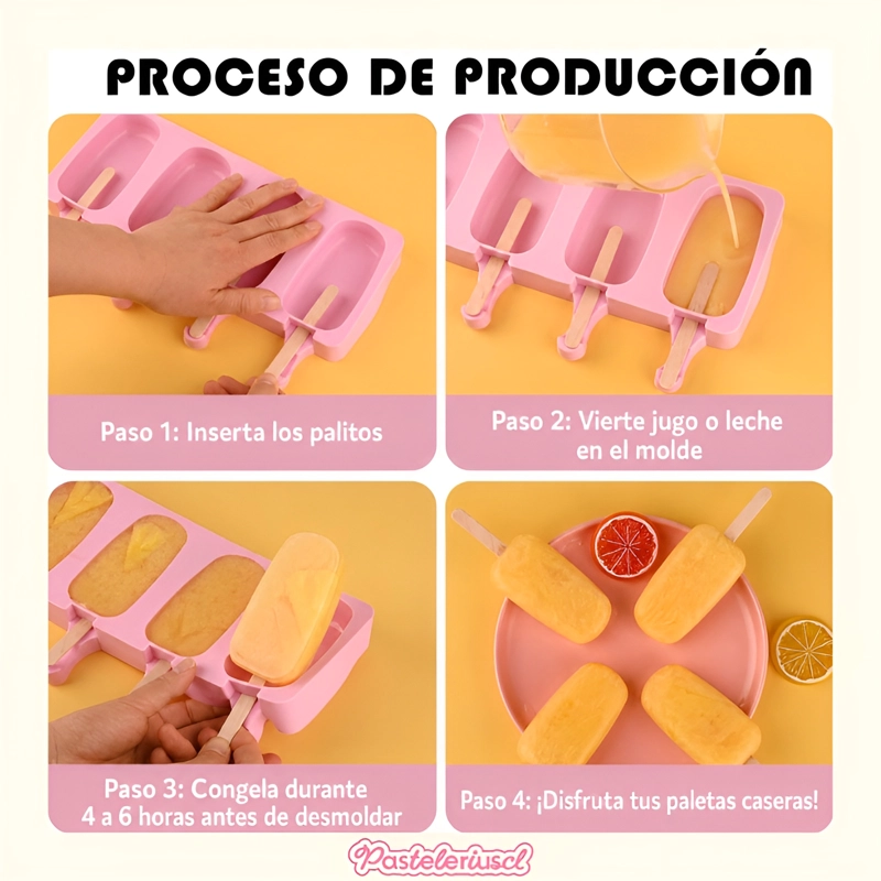 MOLDES DE SILICONA PARA HELADOS MOLDE SILICONA REPOSTERIA HELADO 0417 - 5