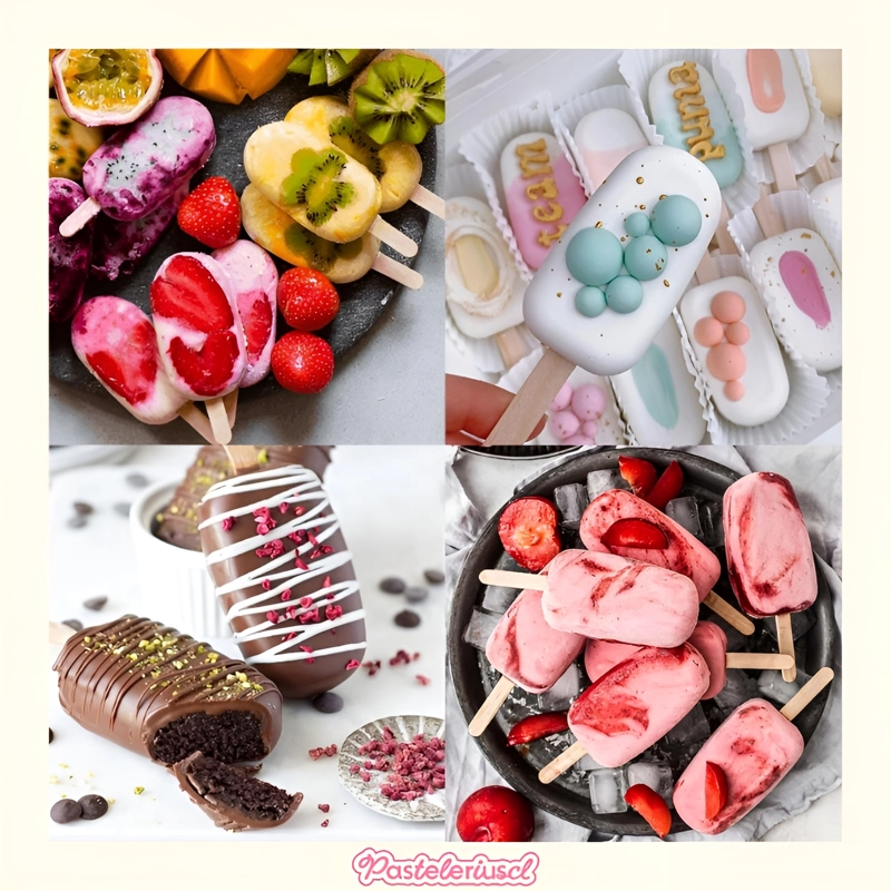 MOLDES DE SILICONA PARA HELADOS MOLDE SILICONA REPOSTERIA HELADO 0417 - 7