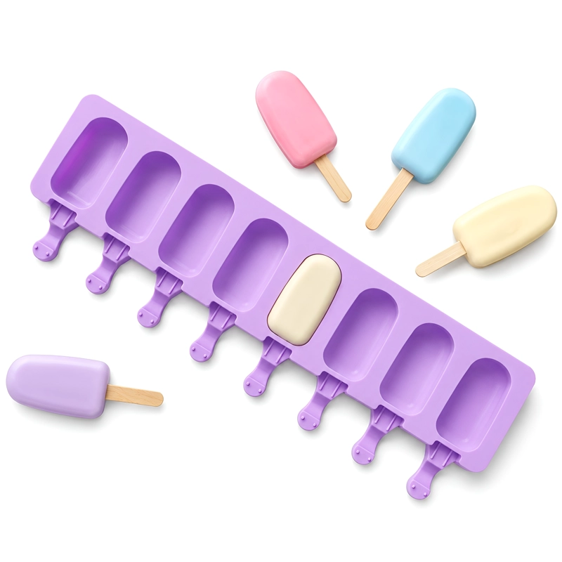 MOLDES DE SILICONA PARA HELADO MINI PALETAS DE HELADO MAGNUM MOLDE 8CAVID - 1