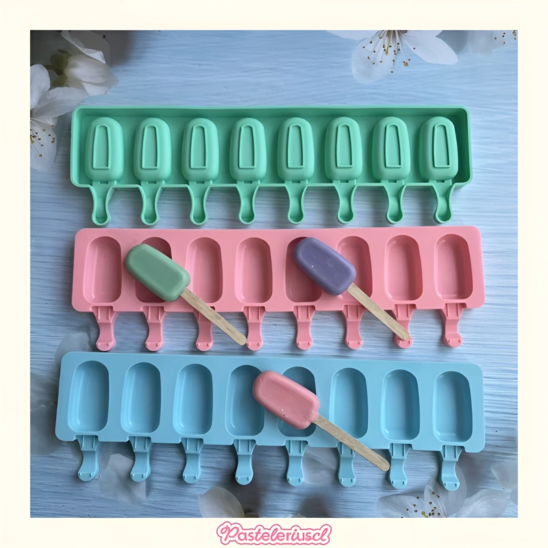 MOLDES DE SILICONA PARA HELADO MINI PALETAS DE HELADO MAGNUM MOLDE 8CAVID - 10