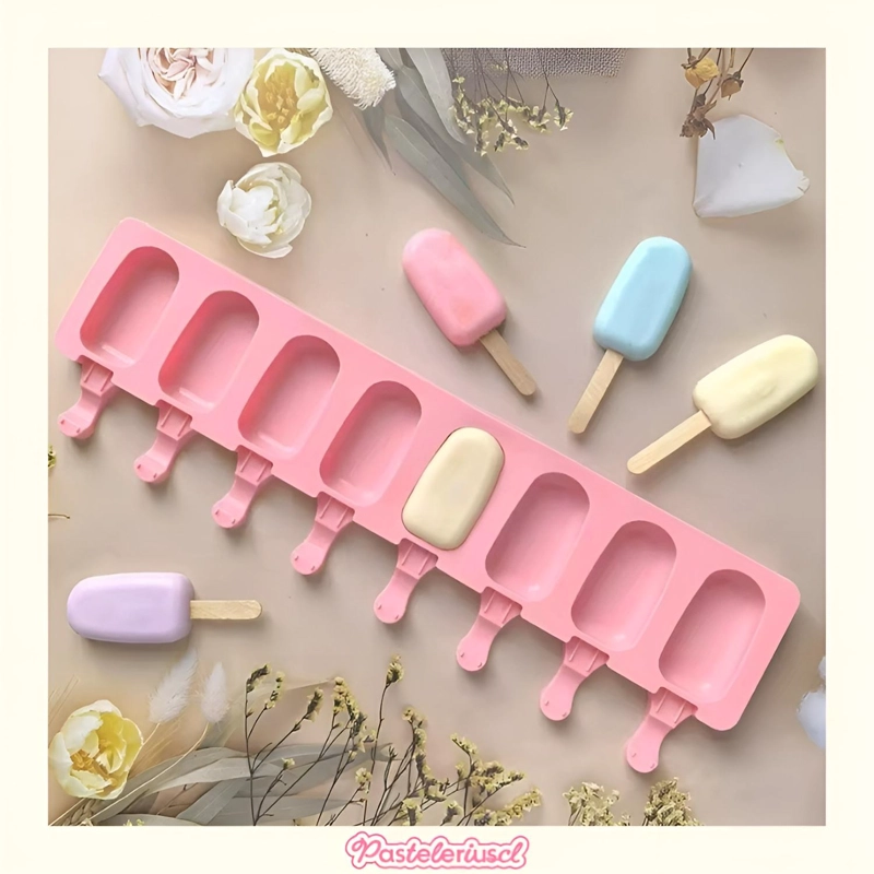 MOLDES DE SILICONA PARA HELADO MINI PALETAS DE HELADO MAGNUM MOLDE 8CAVID - 2