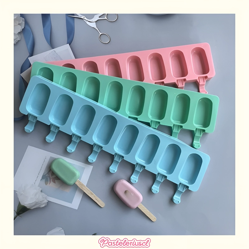MOLDES DE SILICONA PARA HELADO MINI PALETAS DE HELADO MAGNUM MOLDE 8CAVID - 5