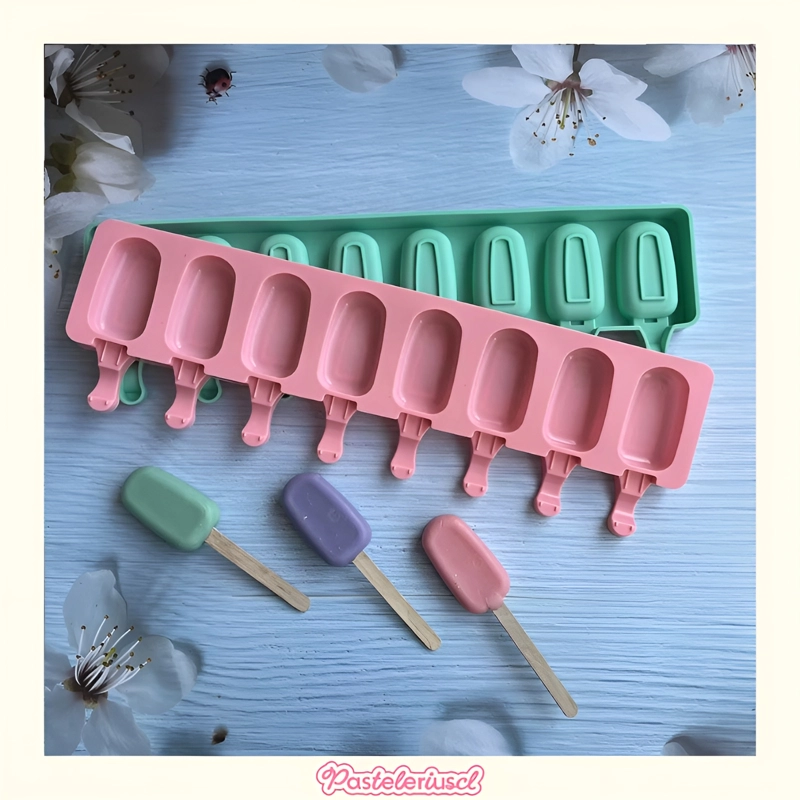 MOLDES DE SILICONA PARA HELADO MINI PALETAS DE HELADO MAGNUM MOLDE 8CAVID - 7