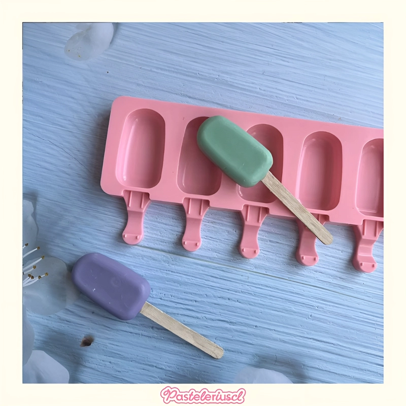 MOLDES DE SILICONA PARA HELADO MINI PALETAS DE HELADO MAGNUM MOLDE 8CAVID - 8