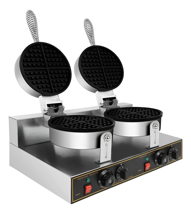 WAFLERA DOBLE MAQUINA PARA WAFFLES WAFLERA GRANDE 2400W - 8