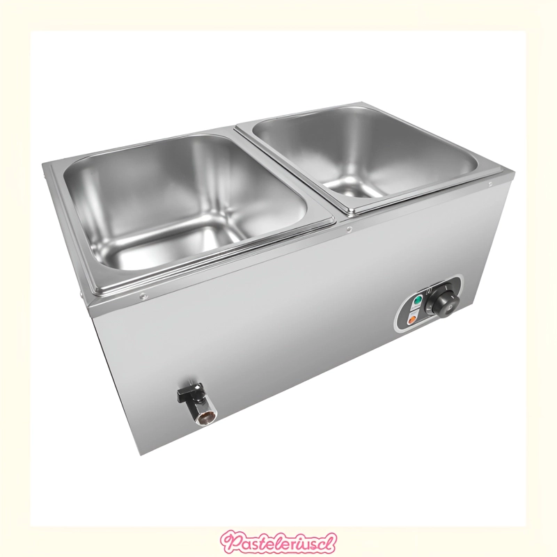 BAÑO MARIA ELE CTRICO DOBLE CALENTADOR COMERCIAL 1500W CALENTADOR DE VAPOR ELE CTRICO - 6