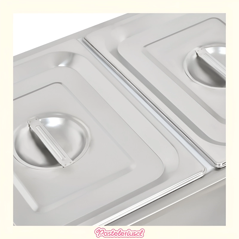 BAÑO MARIA ELE CTRICO DOBLE CALENTADOR COMERCIAL 1500W CALENTADOR DE VAPOR ELE CTRICO - 7