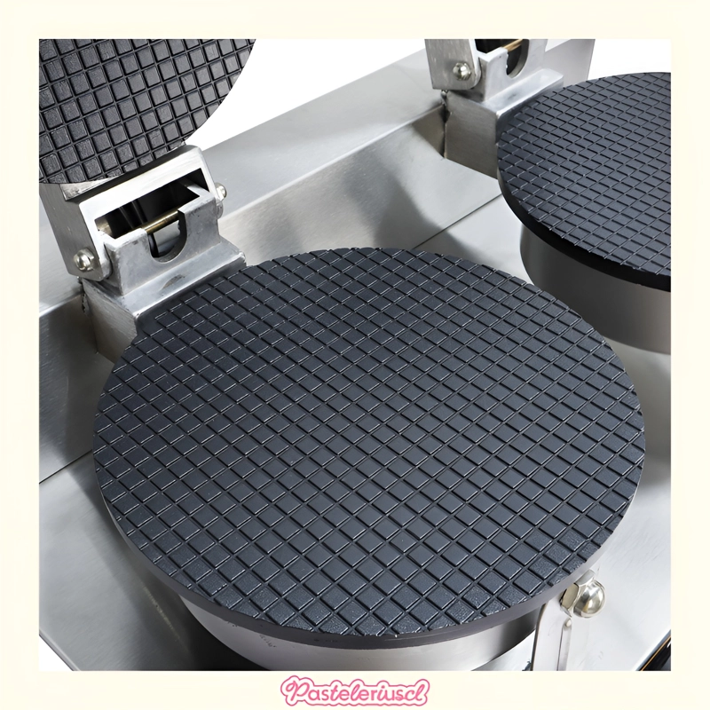 WAFLERA DOBLE MAQUINA PARA HACER BARQUILLOS WAFFLE 2400W - 4