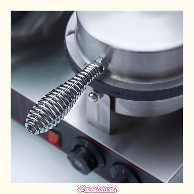 WAFLERA DOBLE MAQUINA PARA HACER BARQUILLOS WAFFLE 2400W - 6
